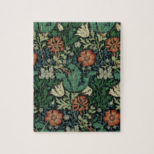Quebra-cabeça William Morris Compton Floral Art Nouveau Pattern
