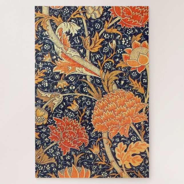 Quebra-cabeça William Morris Cray Arte Floral Nouveau Padrão (Vertical)