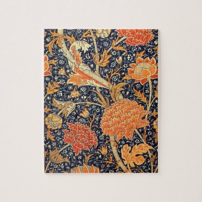 Quebra-cabeça William Morris Cray Floral Art Nouveau Pattern (Vertical)