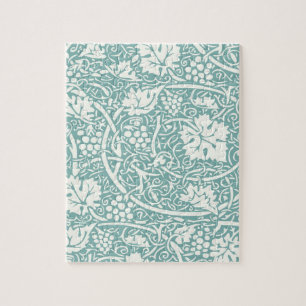 Quebra-cabeça William Morris Floral Wallpaper Teal