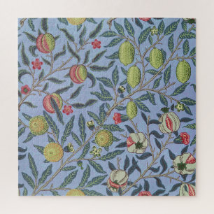Quebra-cabeça William Morris Fruta Pomegranate Blue Ornament