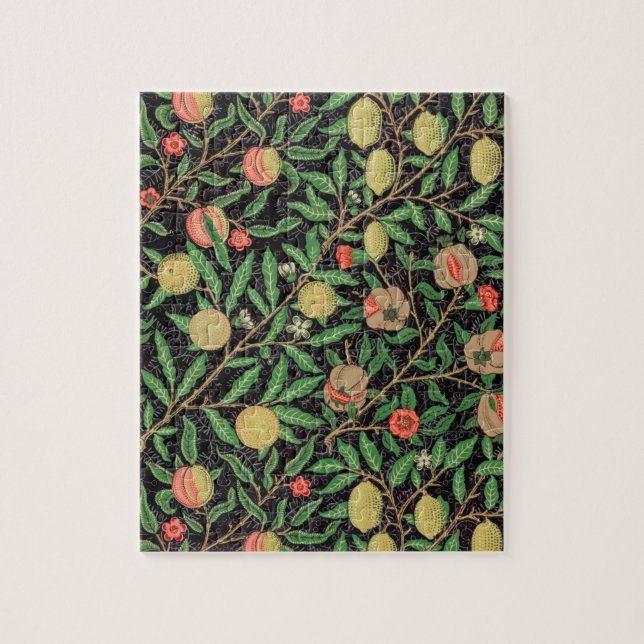 Quebra-cabeça William Morris Fruta Pomegranate Padrão Floral (Vertical)