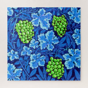 Quebra-cabeça William Morris Grapevine, Cobalt Blue e Green