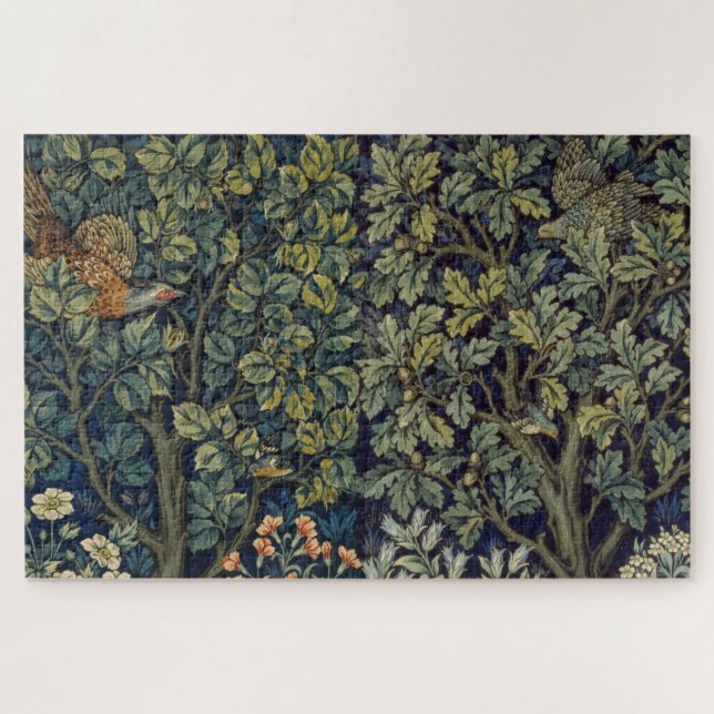 Quebra-cabeça William Morris Pheasant Bird Tree Woodland (Horizontal)