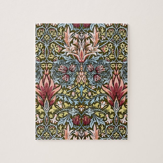 Quebra-cabeça William Morris Snakeshead Padrão Floral (Vertical)