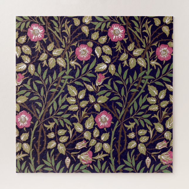 Quebra-cabeça William Morris Sweet Briar Floral Art Nouveau (Horizontal)