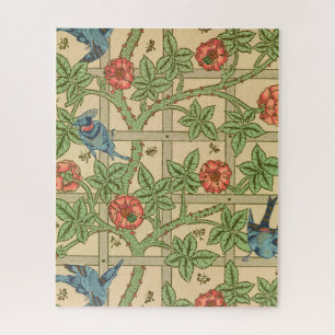 Quebra-cabeça William Morris Trellis Inglês Design Floral