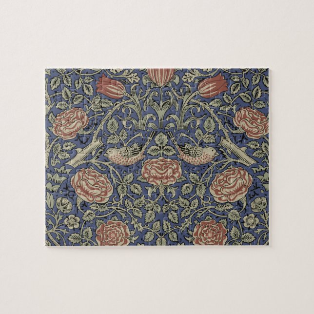 Quebra-cabeça William Morris Tudor Rosa Wallpaper (Horizontal)