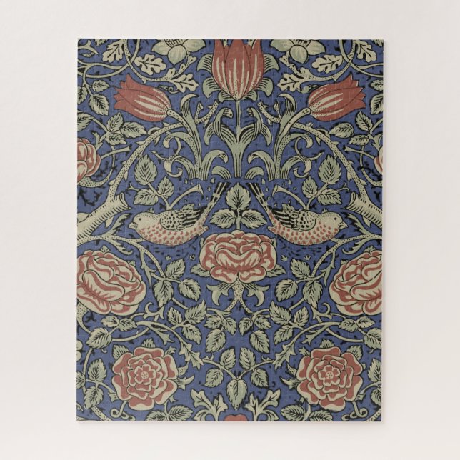Quebra-cabeça William Morris Tudor Rosa Wallpaper (Vertical)