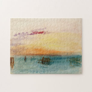 Quebra-cabeça William Turner - A laguna perto de Veneza no Sunse