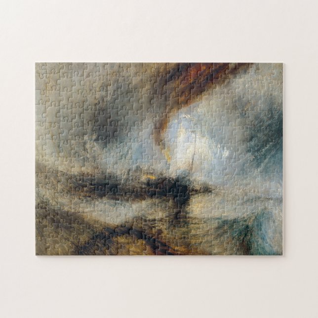 Quebra-cabeça William Turner - Tempestade de Neve (Horizontal)