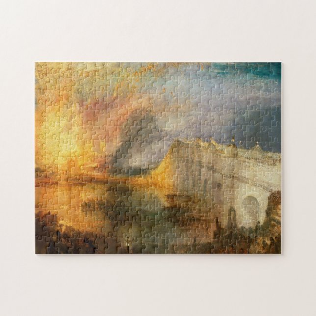 Quebra-cabeça William Turner - The Burning of the Parliament (Horizontal)