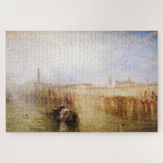 Quebra-cabeça William Turner - Veneza Quay, Palácio Ducal (Horizontal)