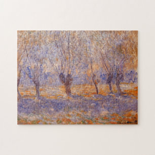Quebra-cabeça Willows, Giverny Monet Fine Art