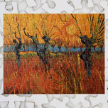 Quebra-cabeça Willows no Sunset por Vincent van Gogh<br><div class="desc">Willows no Sunset por Vincent van Gogh é uma pintura típica da paisagem de apos impressionismo de arte. Um sol brilhando está se pondo atrás de um campo de grama alta e um pomar de árvores salgueiras no pôr do sol durante os dias quentes do verão. Lindas cores do outono...</div>