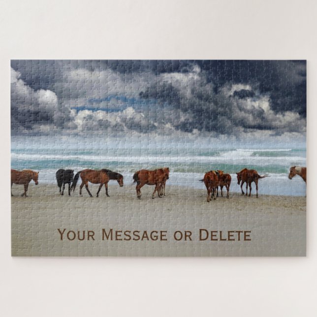 Quebra-cabeça Wils Horses Corolla Outer Banks NC (Horizontal)