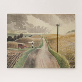 Quebra-cabeça Wiltshire Landscape (por Eric Ravilious)