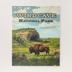 Quebra-cabeça Wind Cave National Park Bison South Dakota
