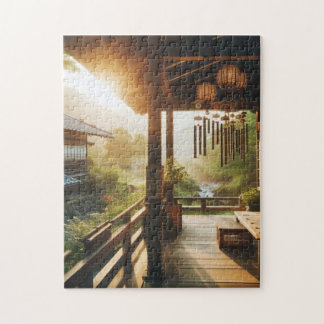 Quebra-cabeça Wind Chimes on the Porch – Japanese Summer Puzzle