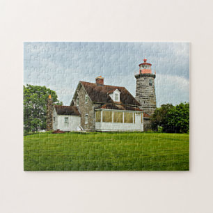 Quebra-cabeça Windmill Point Lighthouse, Vermont Jigsee Quebra-c