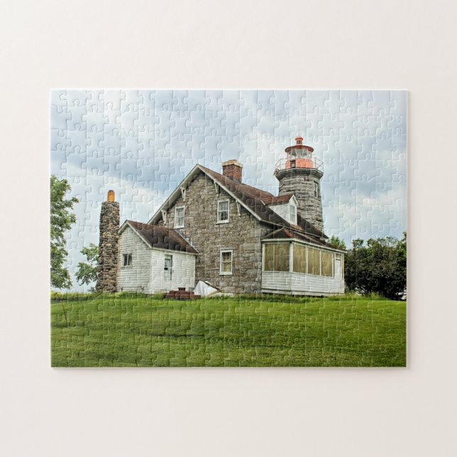 Quebra-cabeça Windmill Point Lighthouse, Vermont Jigsee Quebra-c (Horizontal)