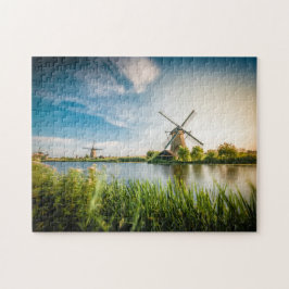 Quebra-cabeça Windmills Holandeses | Roterdão, viagem Holland