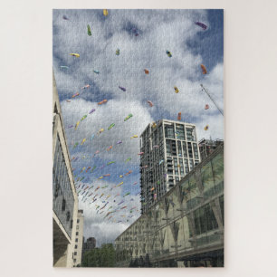 Quebra-cabeça Windsocks, Southbank Center, Londres, Inglaterra,
