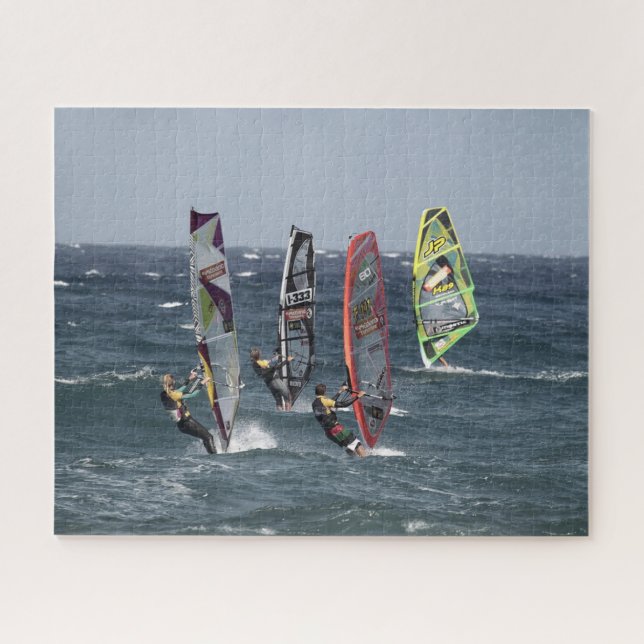 Quebra-cabeça Windsurfing Ondas do Oceano Esportes Surf (Horizontal)