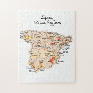 Quebra-cabeça Wine map of Spain