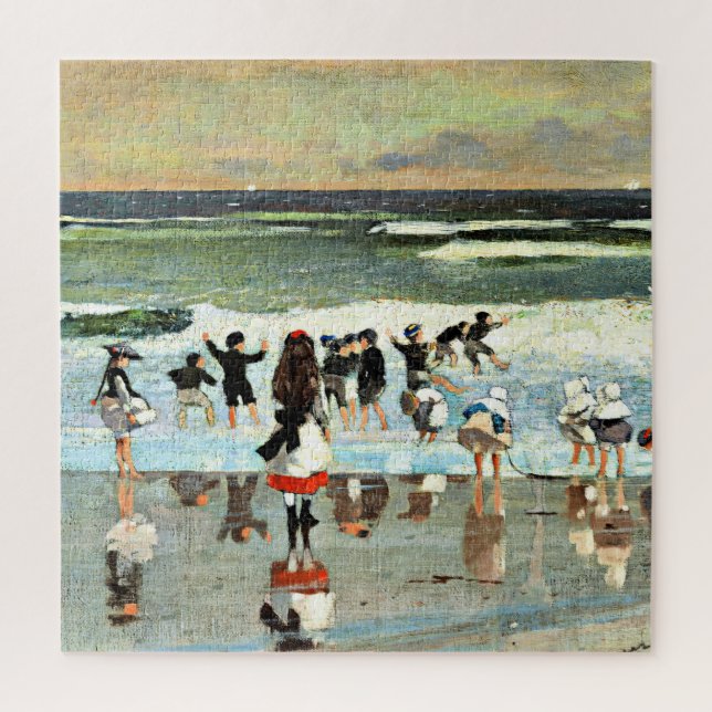 Quebra-cabeça Winslow Homer - Cena de Praia (Vertical)