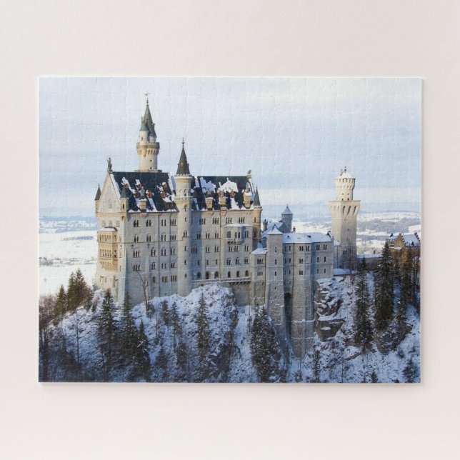 Quebra-cabeça Winter at Neuschwanstein Castle, Germany Bavaria  (Horizontal)