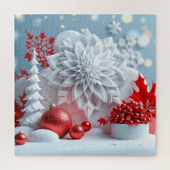 Quebra-cabeça Winter Blossom Composition (Vertical)