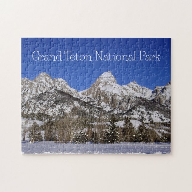 Quebra-cabeça Winter Chill no Grand Teton National Park (Horizontal)