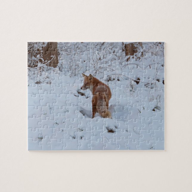 Quebra-cabeça Winter Fox (Horizontal)