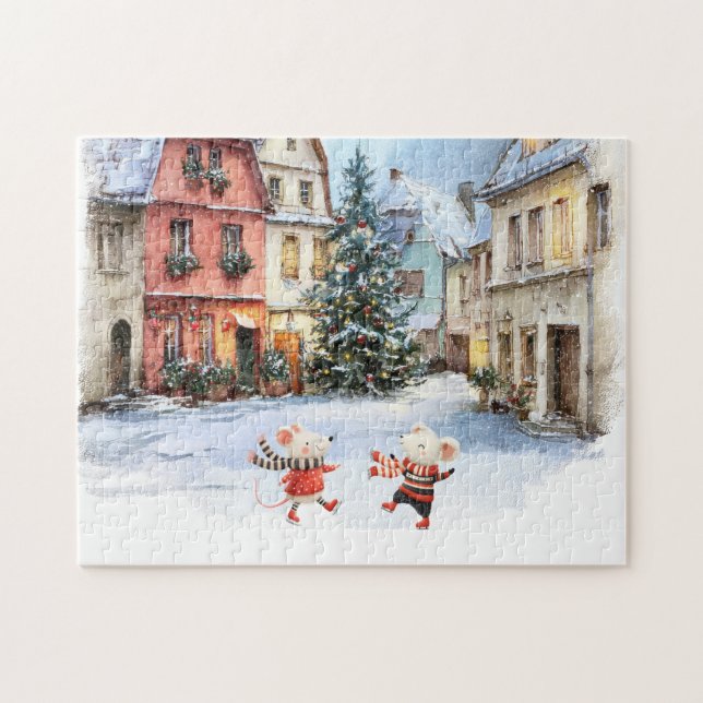 Quebra-cabeça Winter in Mice Town (Horizontal)