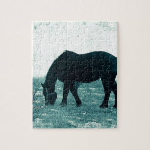 Quebra-cabeça Winter Percheron