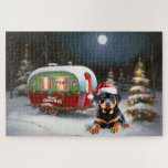 Quebra-cabeça Winter Rottweiler Caravan Christmas Adventure<br><div class="desc">Adotar a magia de uma noite de inverno nevada enquanto uma caravana desliza graciosamente através da paisagem iluminada pela lua. A beleza serena da neve escutadora e o brilho encantador da lua criam uma cena cativante,  prometendo uma aventura inesquecível de Natal cheia de calor,  alegria e memórias queridas.</div>