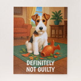 Quebra-cabeça Wire Fox Terrier - Definitely Not Guilty