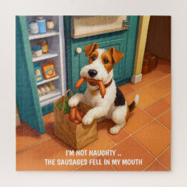 Quebra-cabeça Wire Fox Terrier - I'm Not Naughty