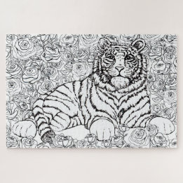 Quebra-cabeça Wise Tiger Puzzle