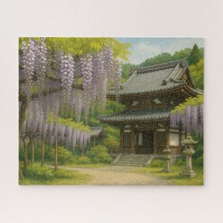 Quebra-cabeça Wisteria at Byakugo-ji Temple