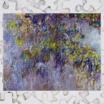 Quebra-cabeça Wisteria (metade esquerda) por Claude Monet<br><div class="desc">Wisteria (1917-1920), de Claude Monet, é uma pintura floral impressionista vintage, de belas artes, que apresenta a metade esquerda de uma pintura maior. Parte de uma série de pinturas florais de wisteria de primavera que Monet pintou em seus jardins em Giverny, França. Sobre o artista: Claude Monet (1840-1926) foi o...</div>