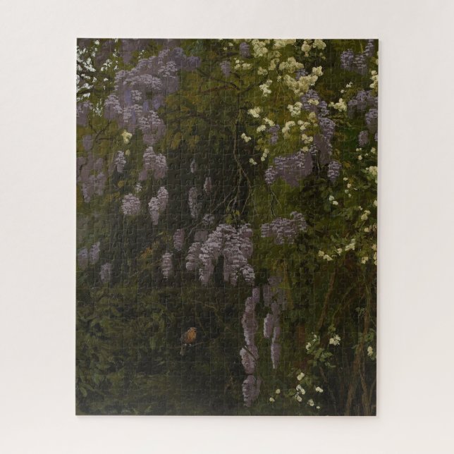 Quebra-cabeça Wisterias in Bloom - Composição Floral (Vertical)