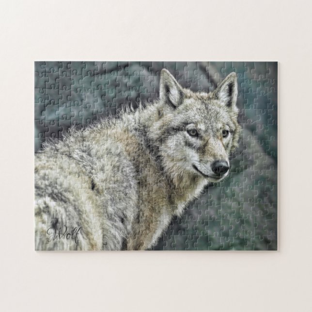 Quebra-cabeça WOLF [quebra-cabeça de serra: 252 peças] (Horizontal)