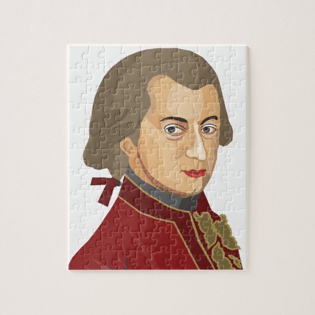Quebra-cabeça Wolfgang Amadeus Mozart como puzzle (Vertical)