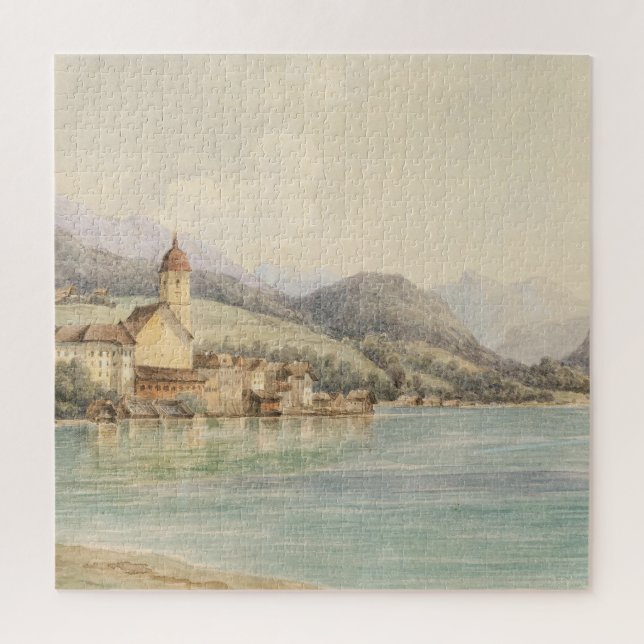 Quebra-cabeça Wolfgang no lago Wolfgang Carl Lafite (Vertical)