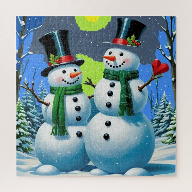 Quebra-cabeça Wonderland Snowman (Vertical)