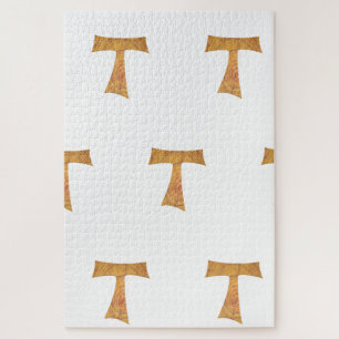 Quebra-cabeça Wooden Look Franciscan Tau Cross