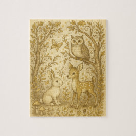 Quebra-cabeça Woodland Cria Favor do Partido Whimsic