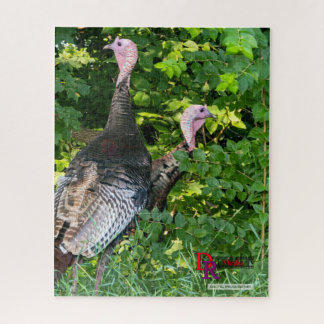 Quebra-cabeça "Woodland Watch: Wild Turkey Duo"